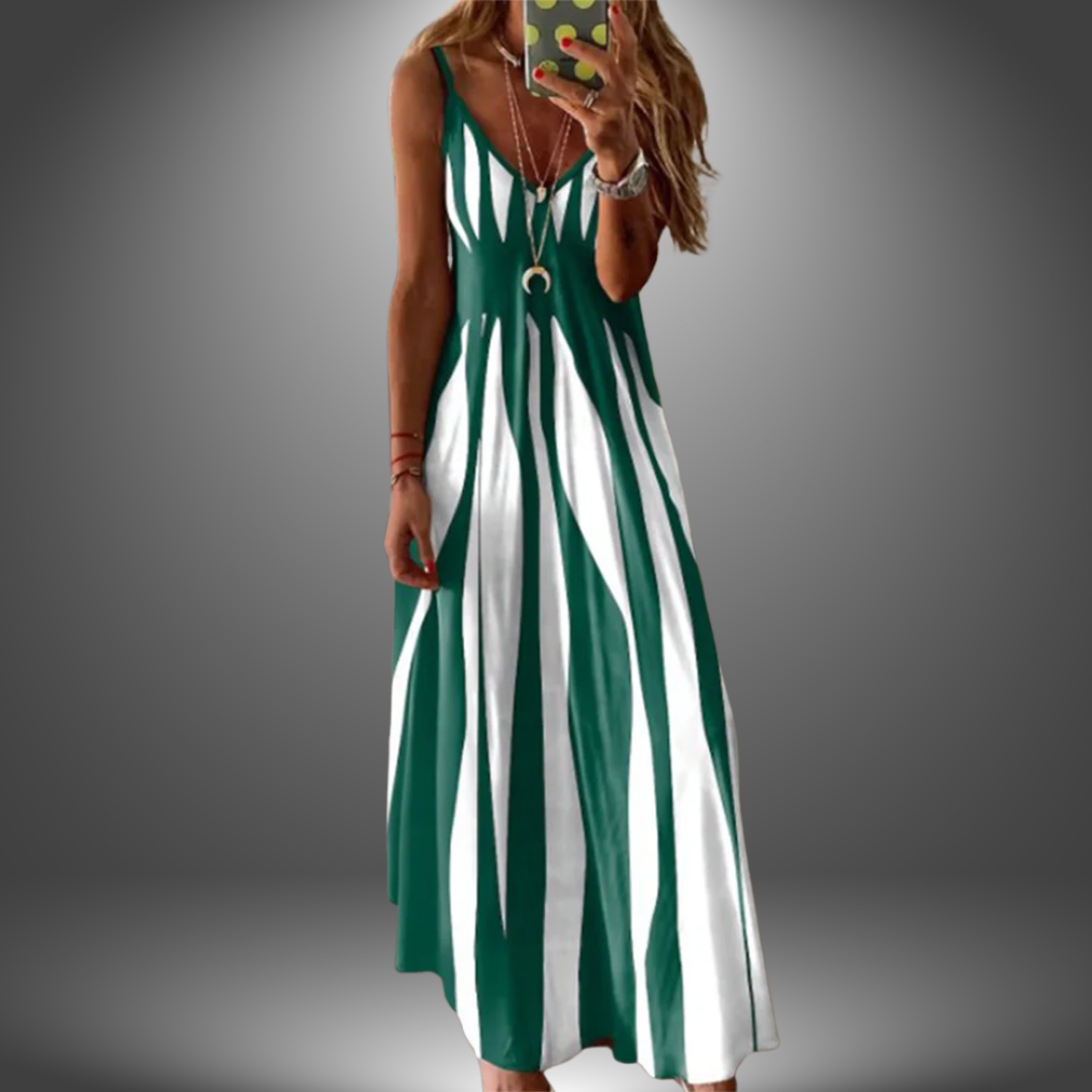 W&N™ | Striped Sleeveless Maxi Dress