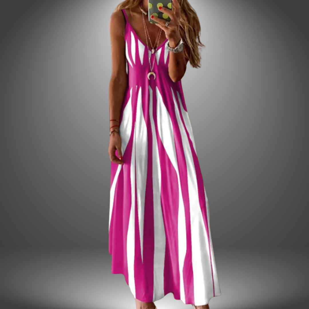 W&N™ | Striped Sleeveless Maxi Dress
