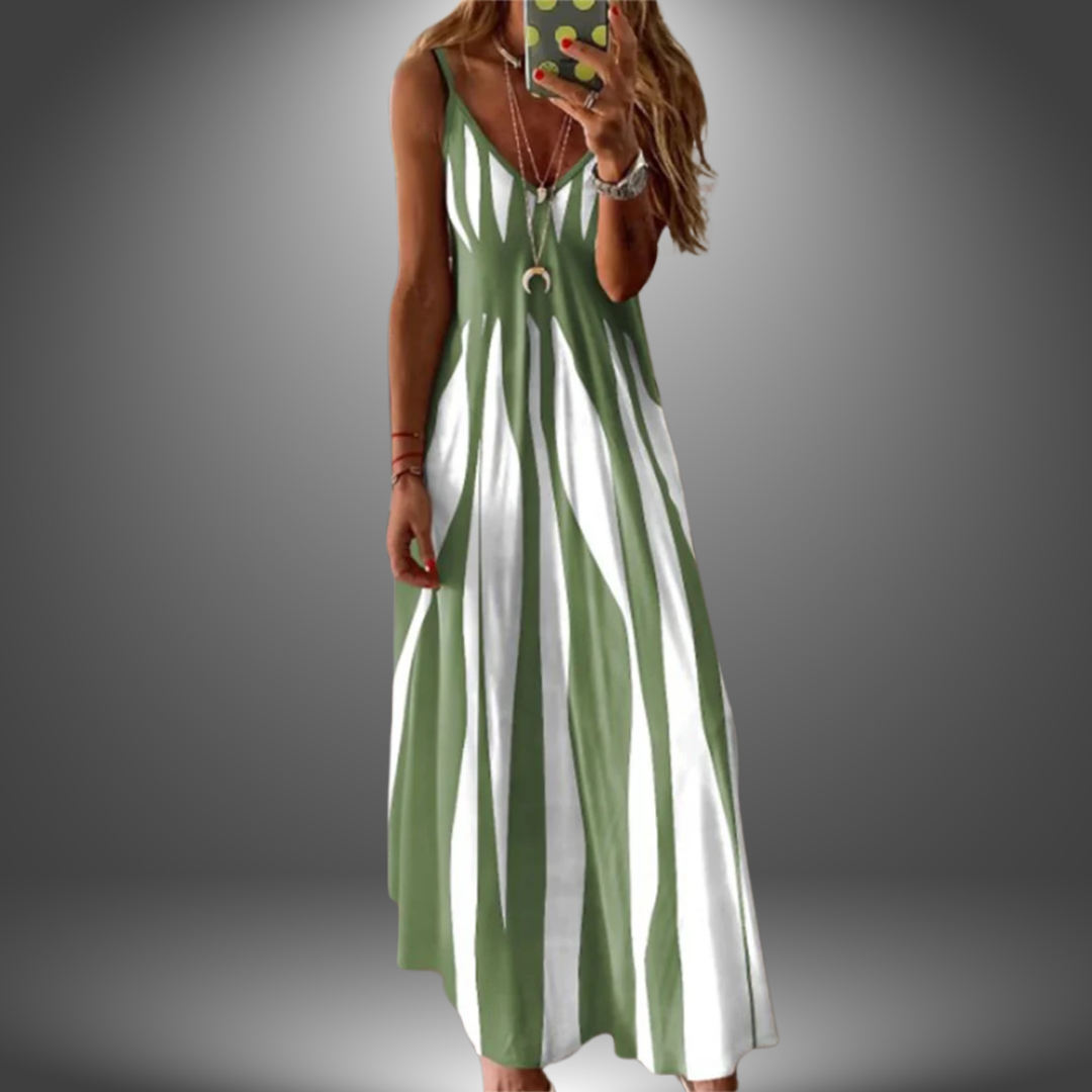 W&N™ | Striped Sleeveless Maxi Dress