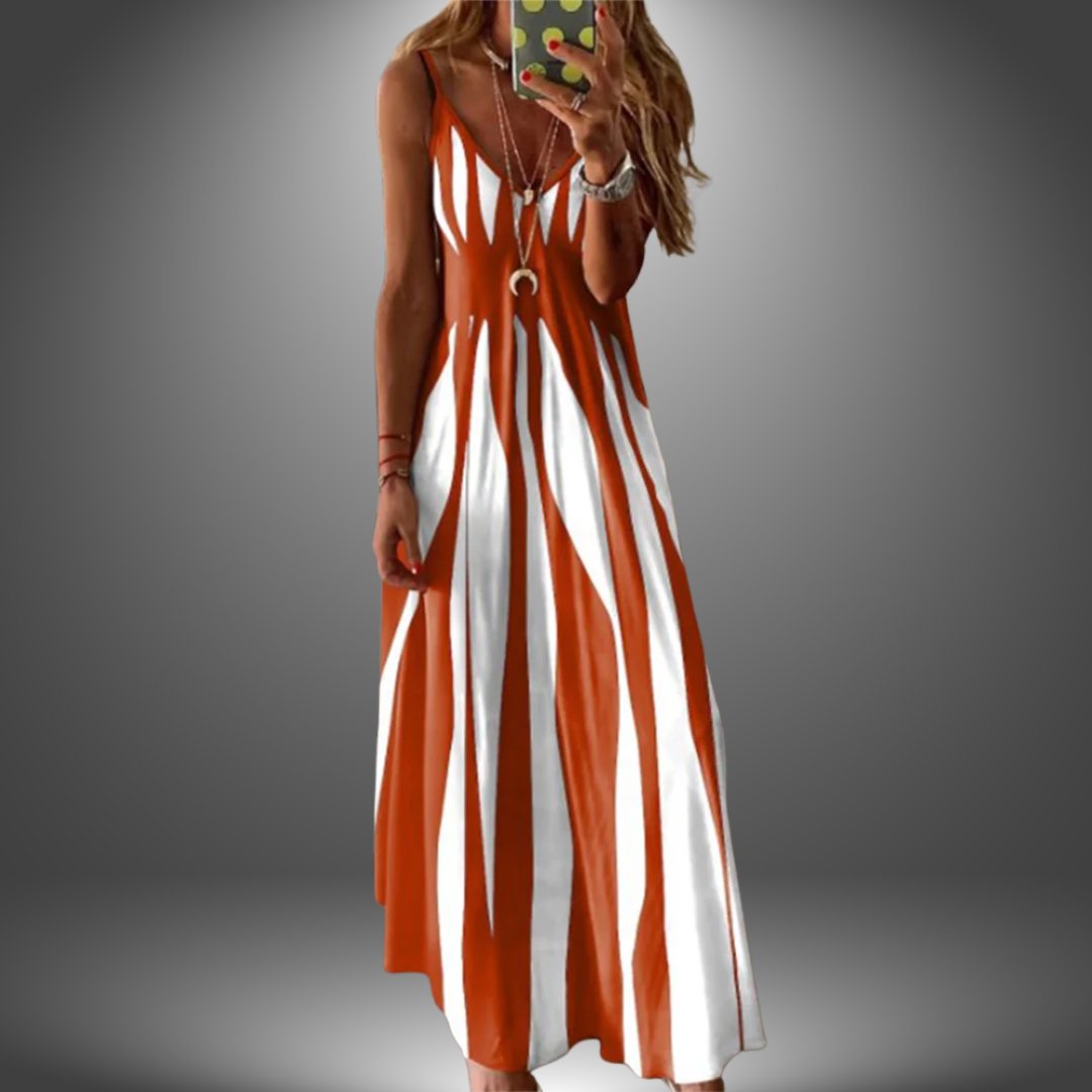 W&N™ | Striped Sleeveless Maxi Dress