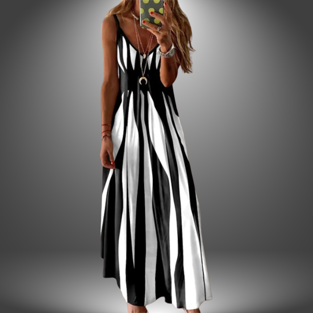 W&N™ | Striped Sleeveless Maxi Dress