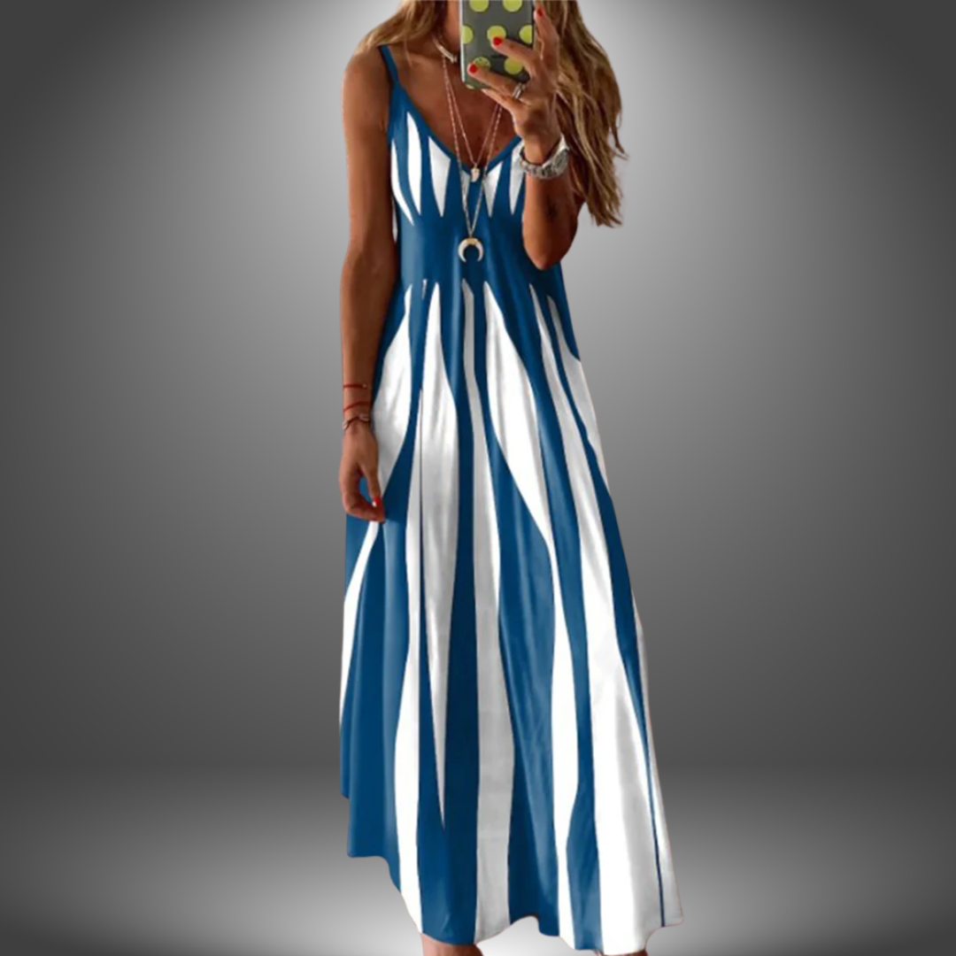 W&N™ | Striped Sleeveless Maxi Dress
