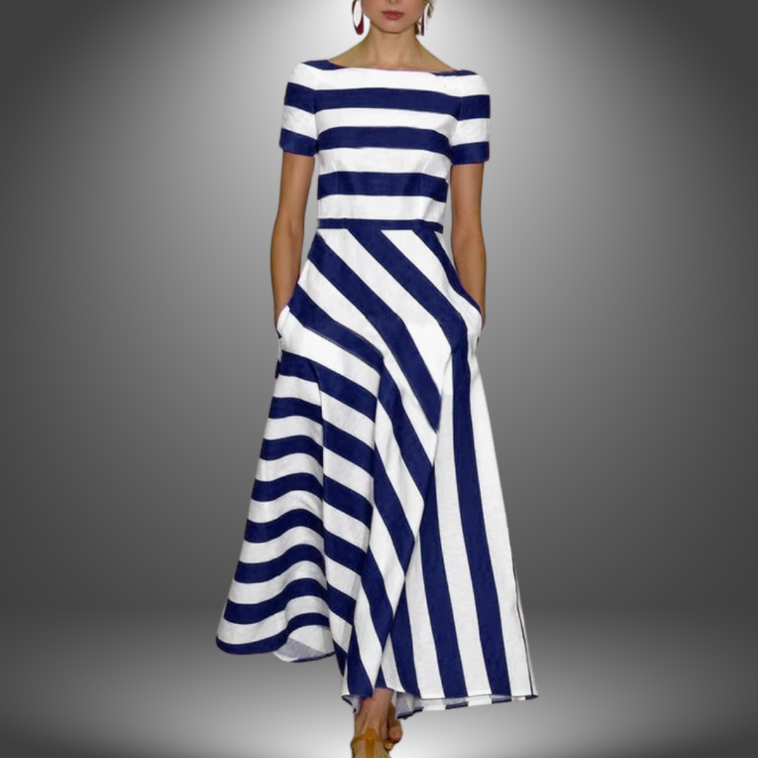 W&N™ | Striped A-Line Maxi Dress