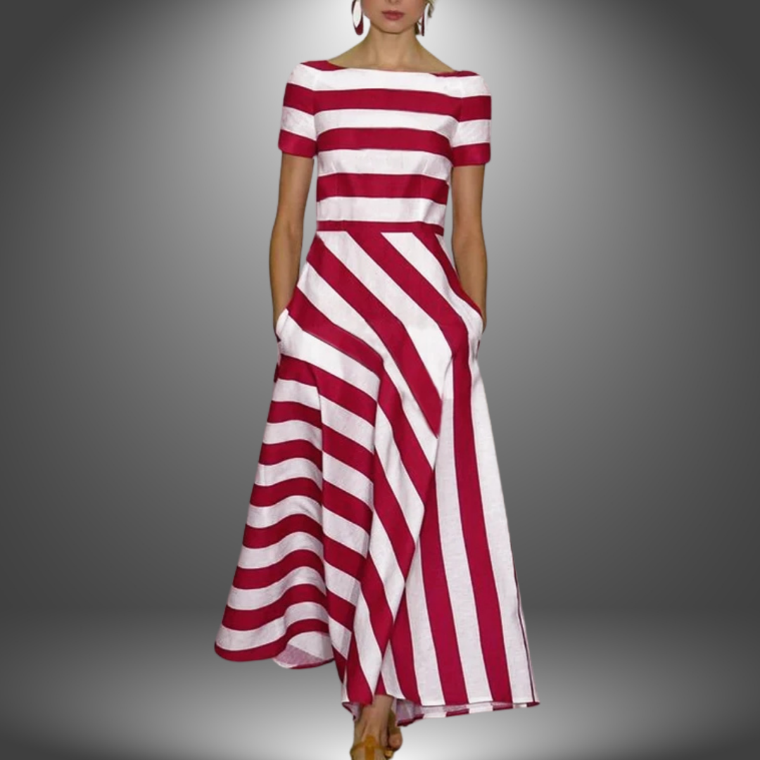 W&N™ | Striped A-Line Maxi Dress
