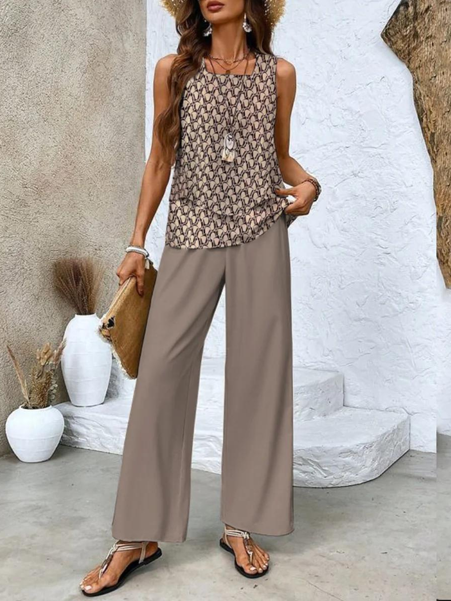 W&N™ | Stylish Floral Top and Trouser Set