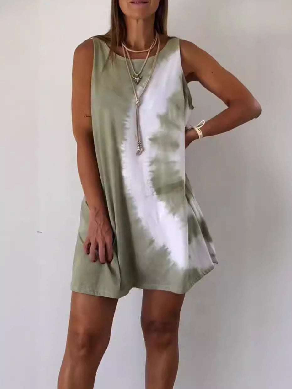 W&N™ | Gradient Tie Dye Print Mini Dress