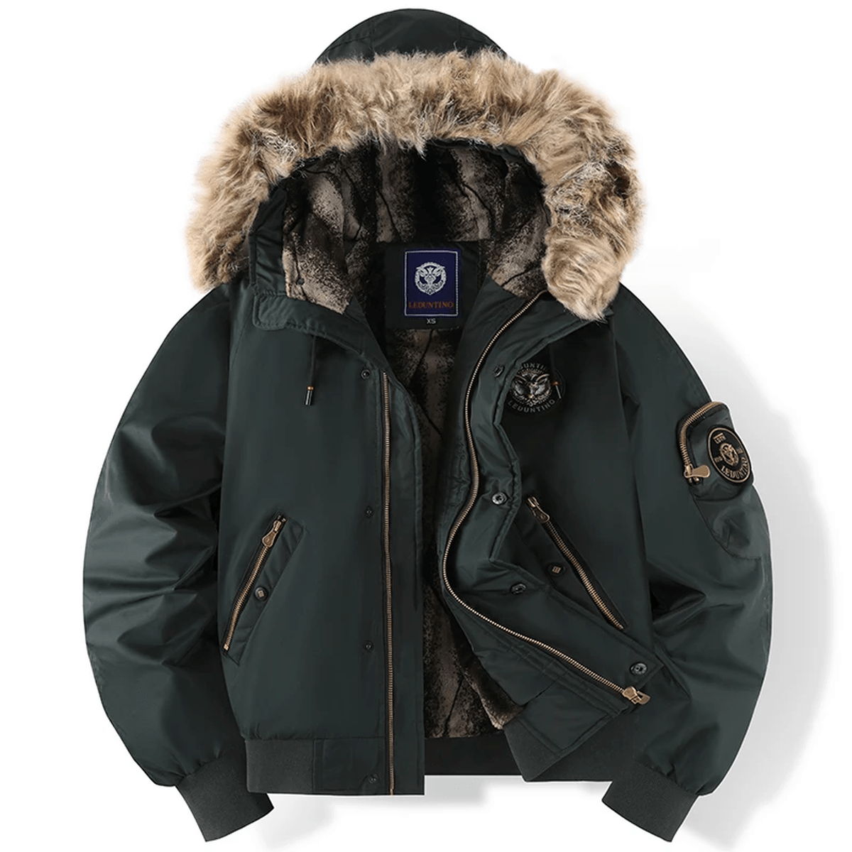 W&N™ | Bomber Jacket with Faux Fur Hood