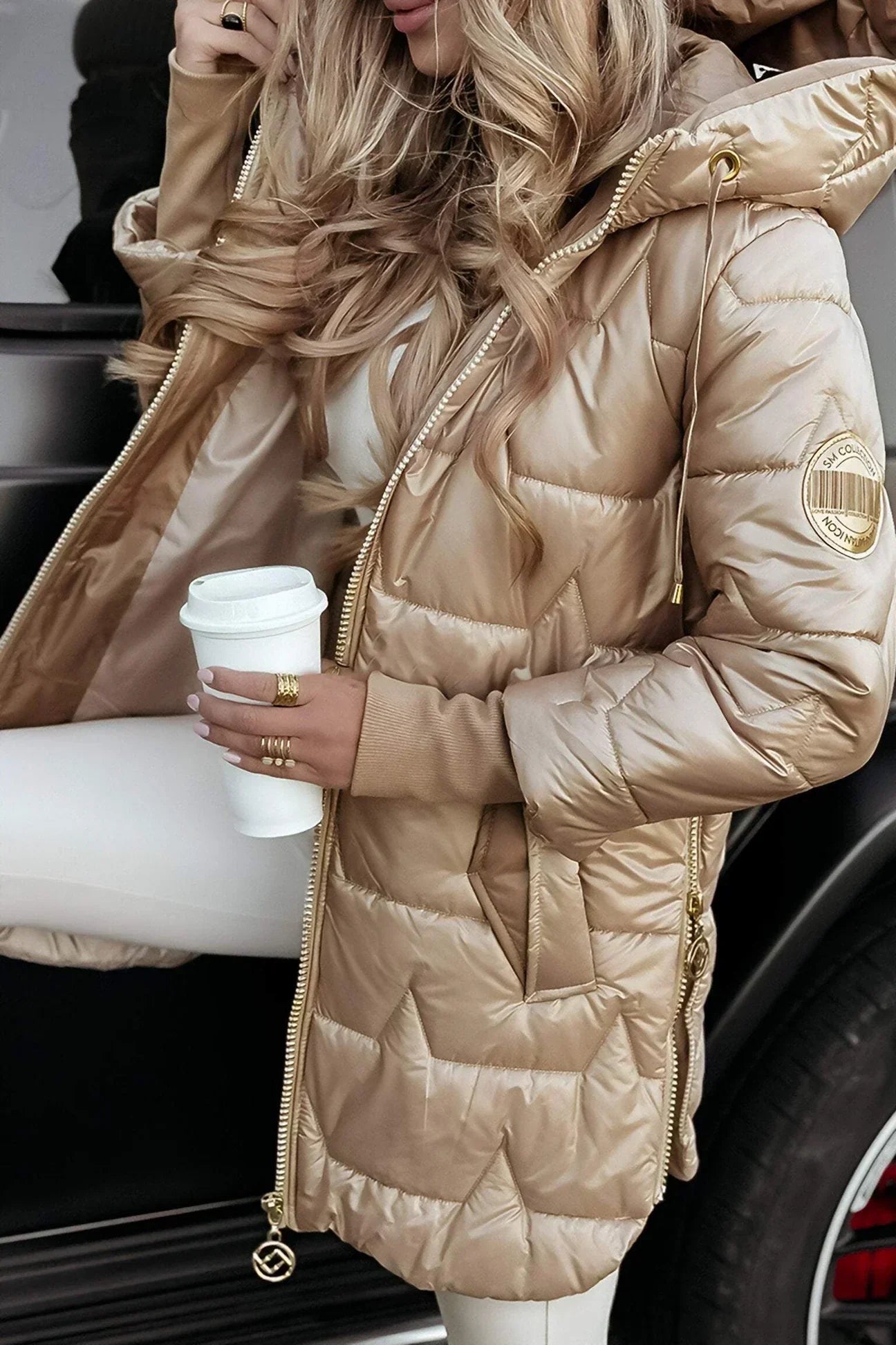 W&N™ | Elegant Winter Coat with Hood and Padding