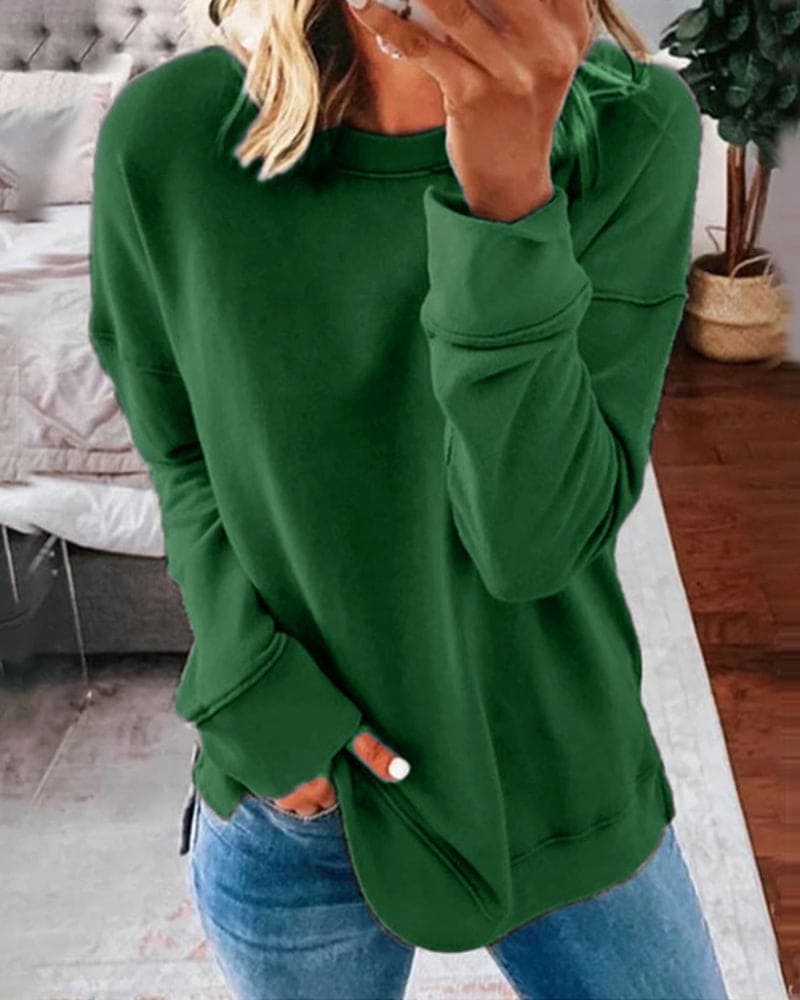 W&N™ | Effortless Style with Solid Color Sweater