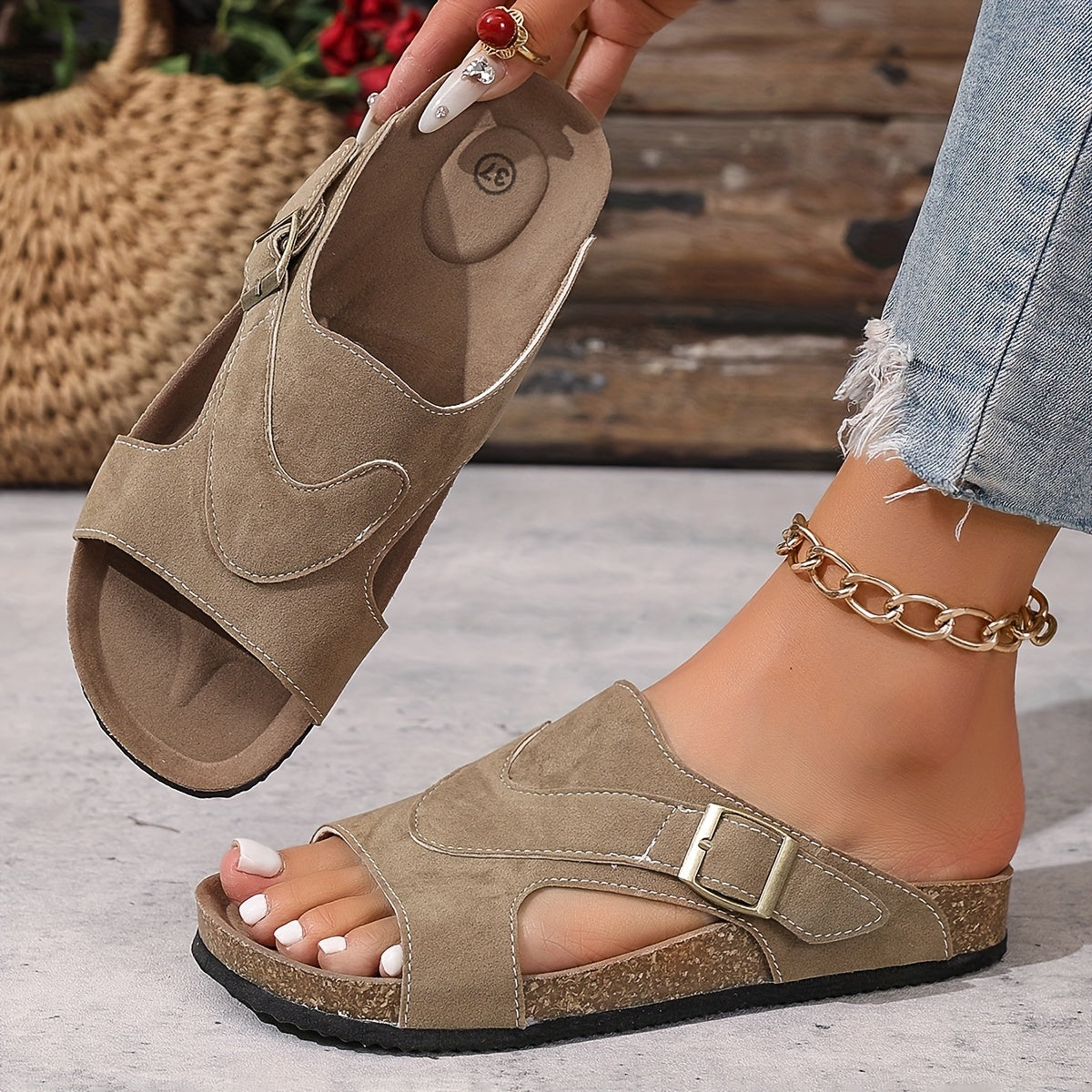 W&N™ | Comfortable Summer Slip-On Sandals