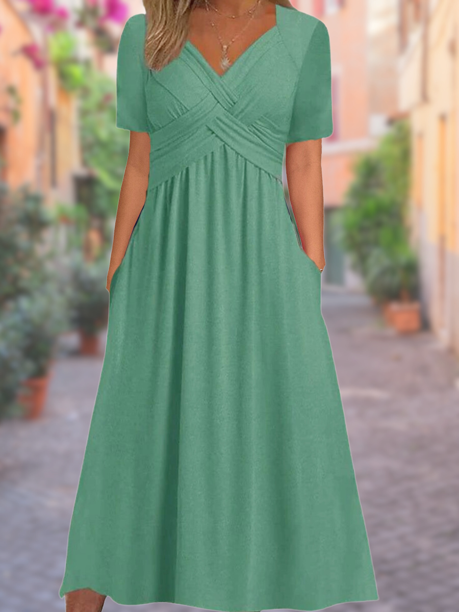 W&N™ | Comfortable V-Neck Dress