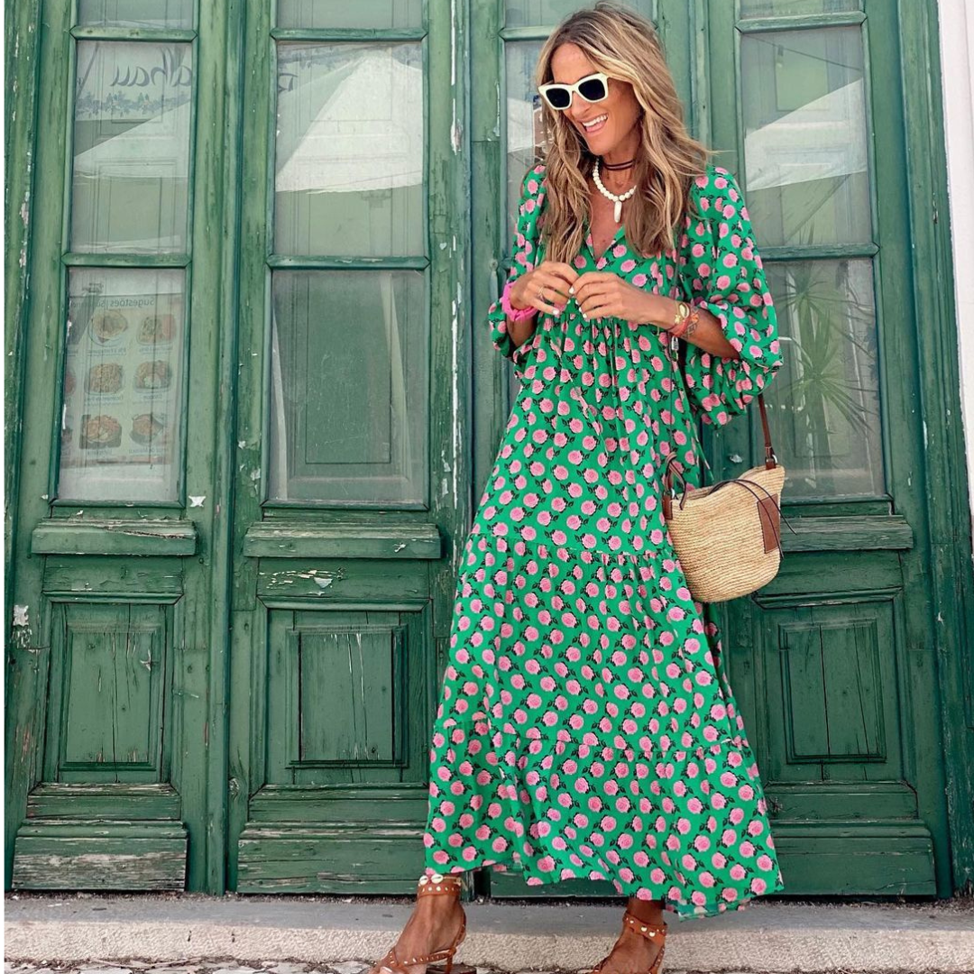 W&N™ | Women's Geometric Print High-Low Dress