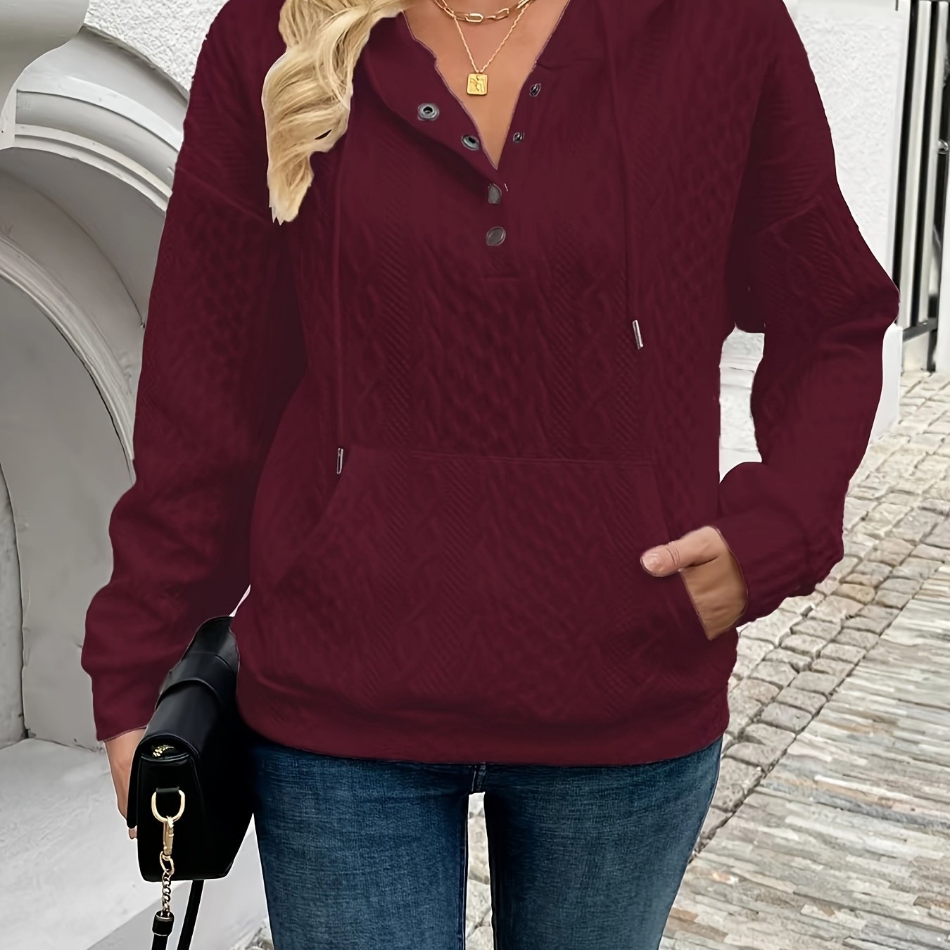 W&N™ |Sweater with cable texture