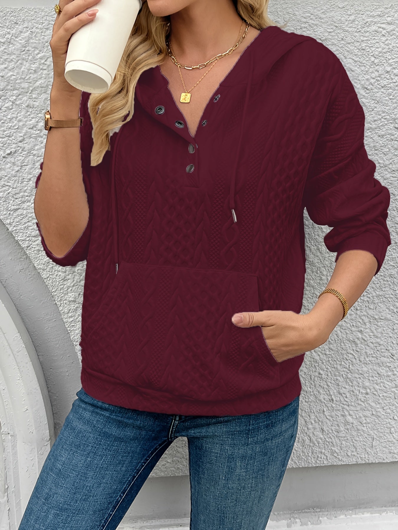 W&N™ |Sweater with cable texture