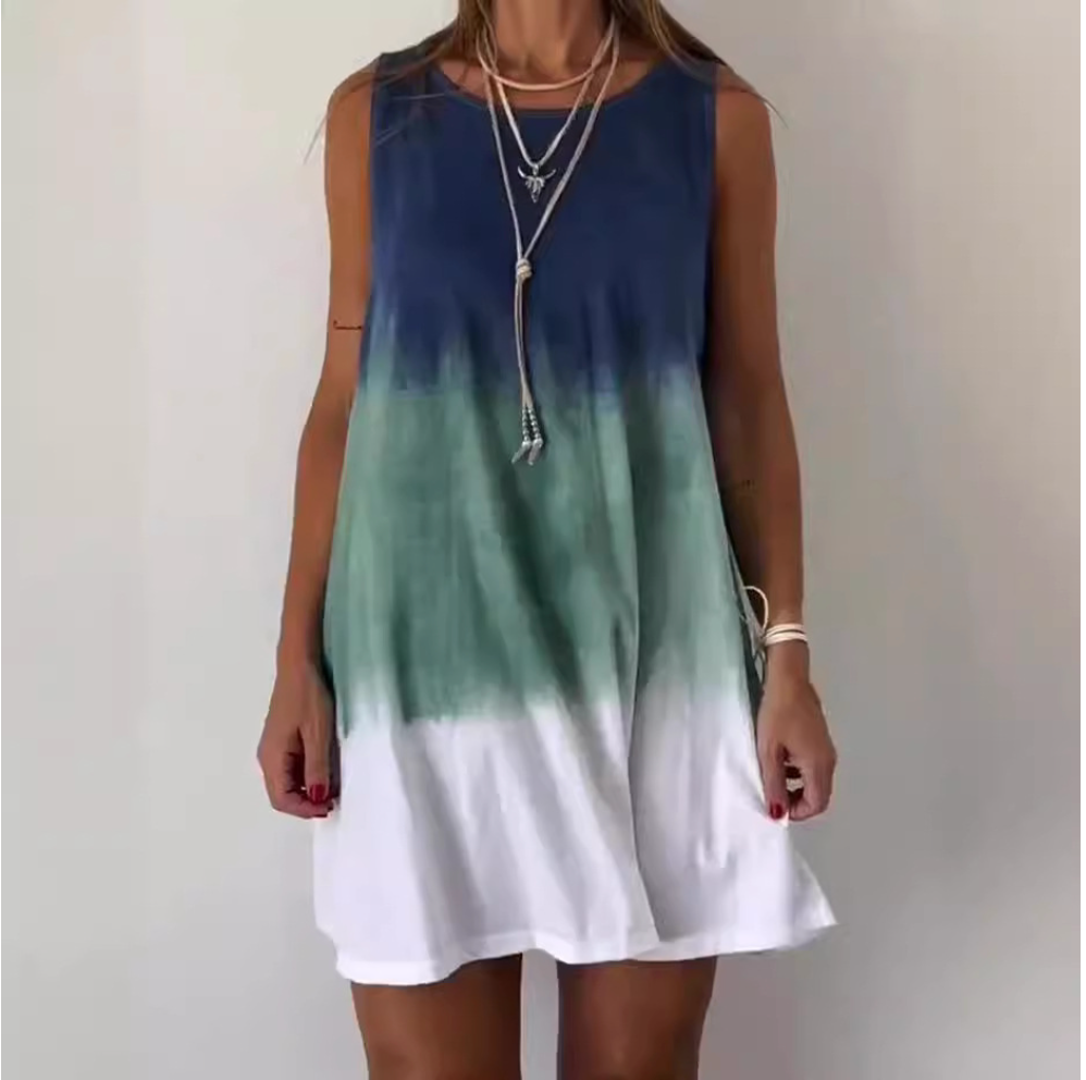 W&N™ | Gradient Tie Dye Print Mini Dress
