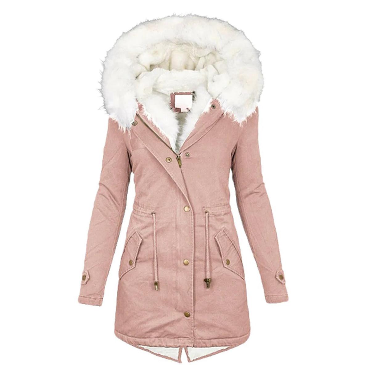 W&N™ | Fleece Lined Women's Jacket with Fur Collar