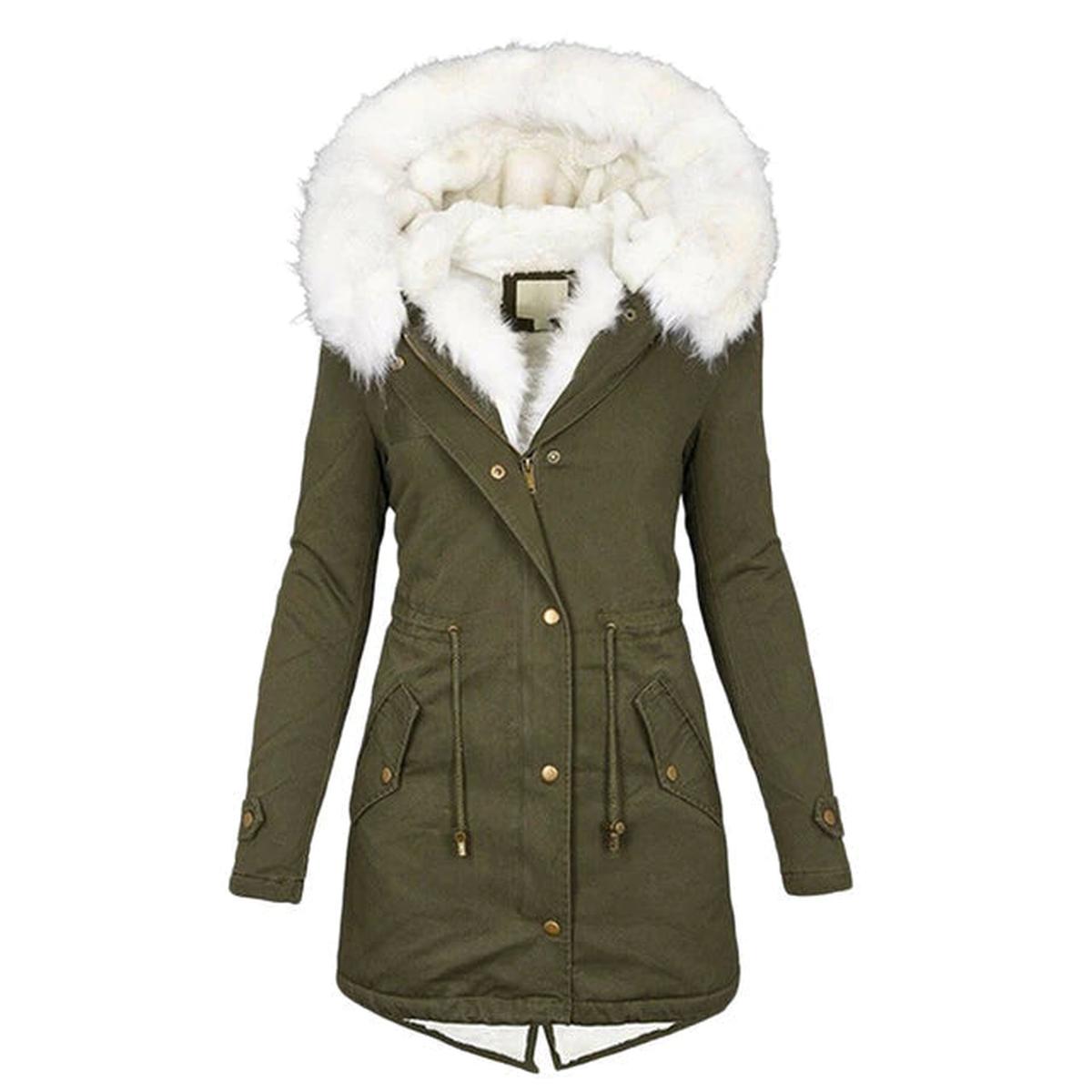 W&N™ | Fleece Lined Women's Jacket with Fur Collar