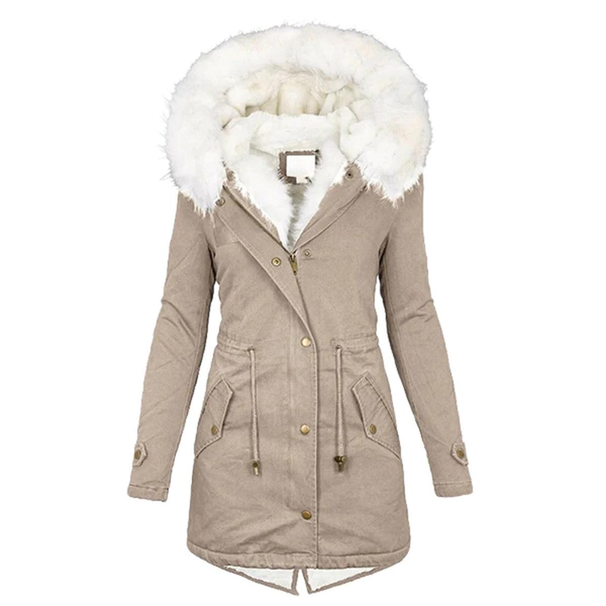 W&N™ | Fleece Lined Women's Jacket with Fur Collar