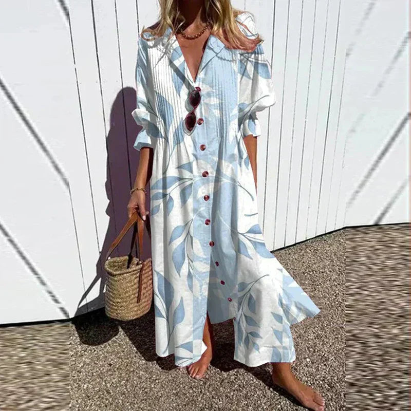 W&N™ | Bohemian Puff Sleeve Maxi Dress