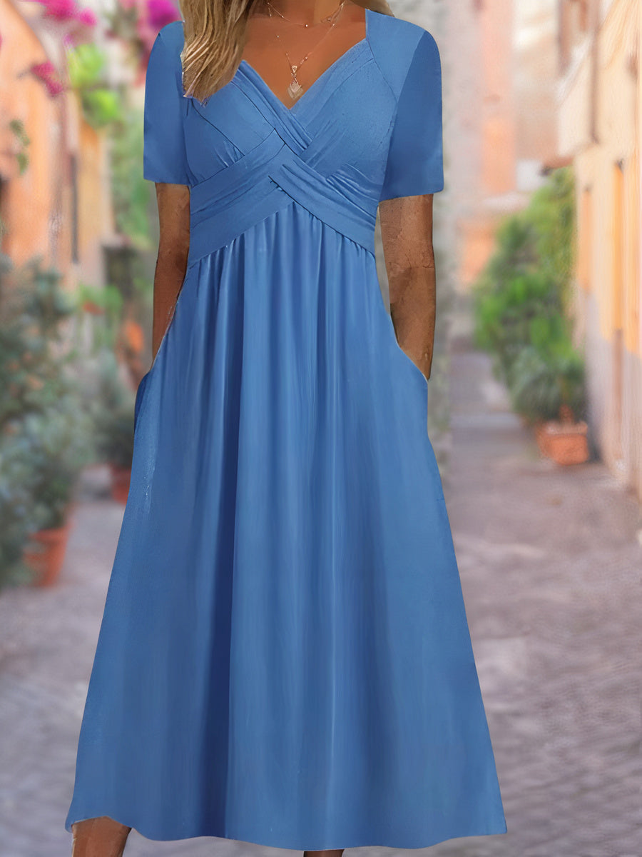 W&N™ | Comfortable V-Neck Dress