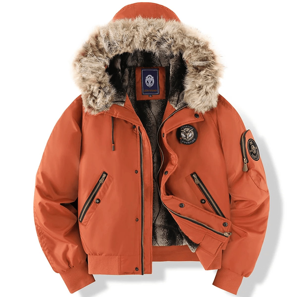 W&N™ | Bomber Jacket with Faux Fur Hood