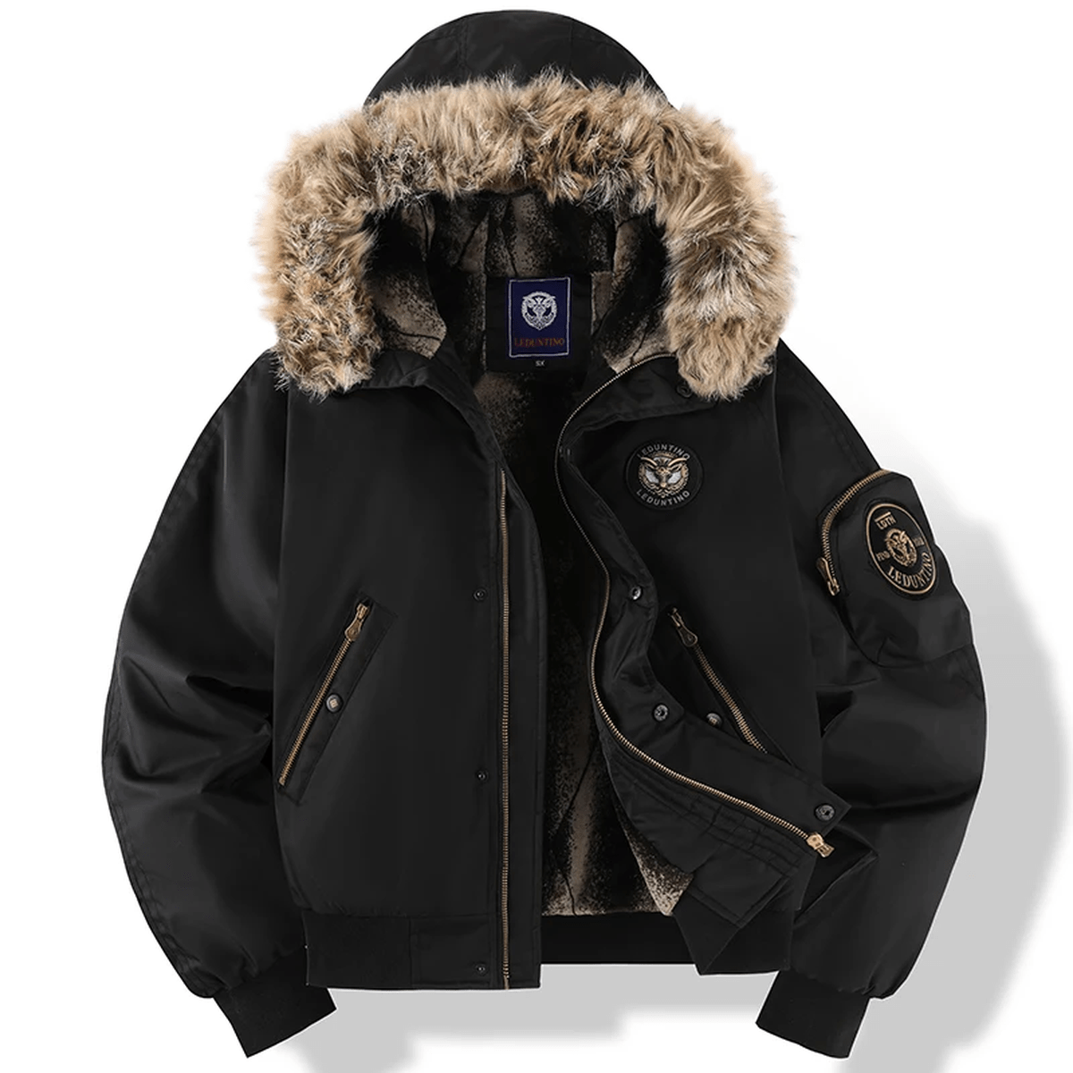 W&N™ | Bomber Jacket with Faux Fur Hood