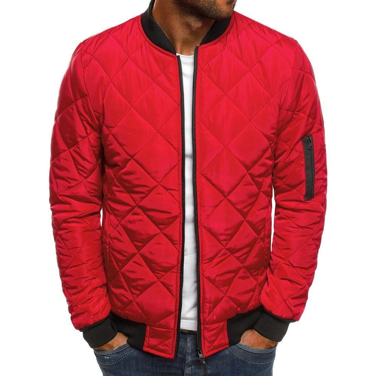 W&N™ | Quilted Regular Fit Jacket with Diamond Stitching