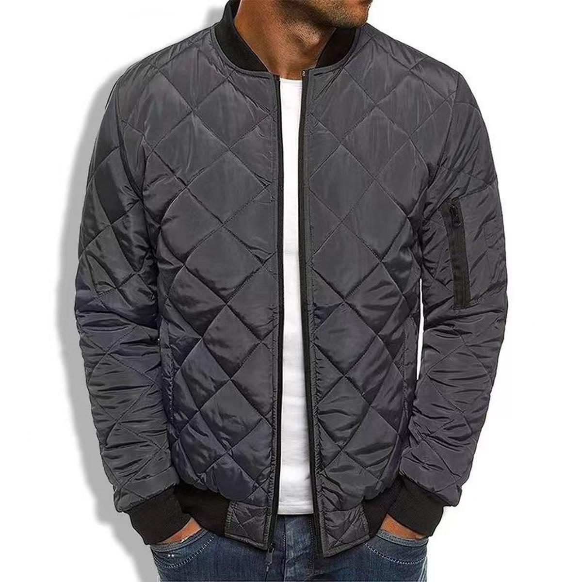 W&N™ | Quilted Regular Fit Jacket with Diamond Stitching