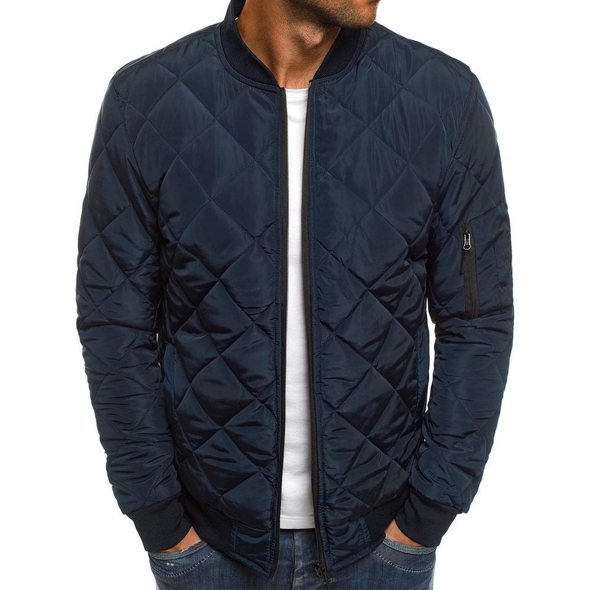 W&N™ | Quilted Regular Fit Jacket with Diamond Stitching