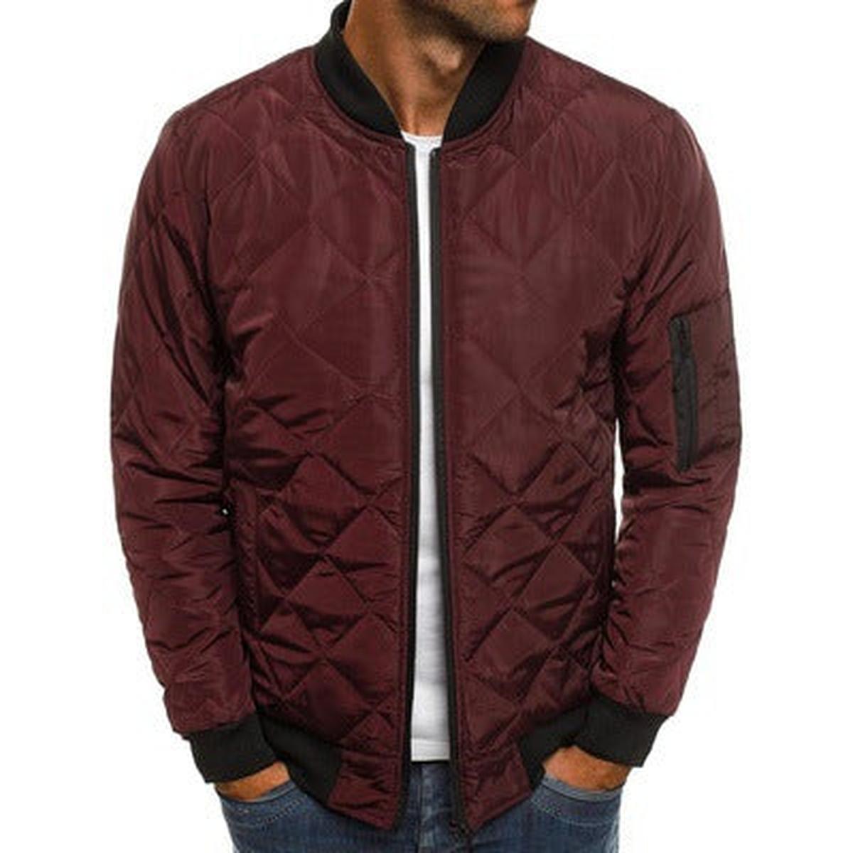 W&N™ | Quilted Regular Fit Jacket with Diamond Stitching