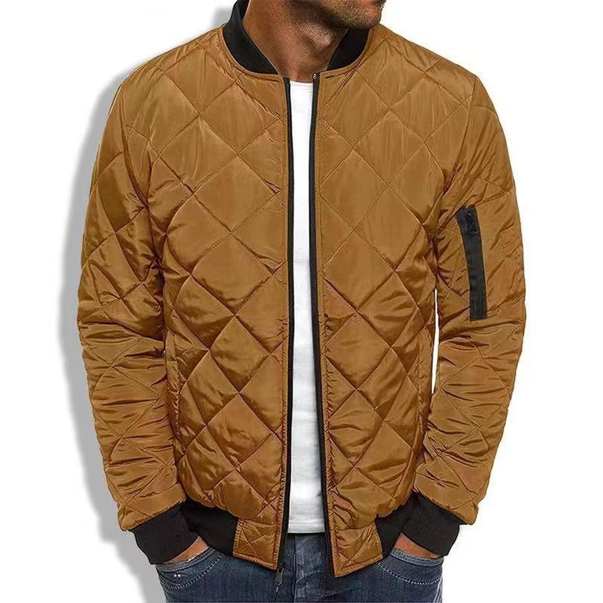 W&N™ | Quilted Regular Fit Jacket with Diamond Stitching