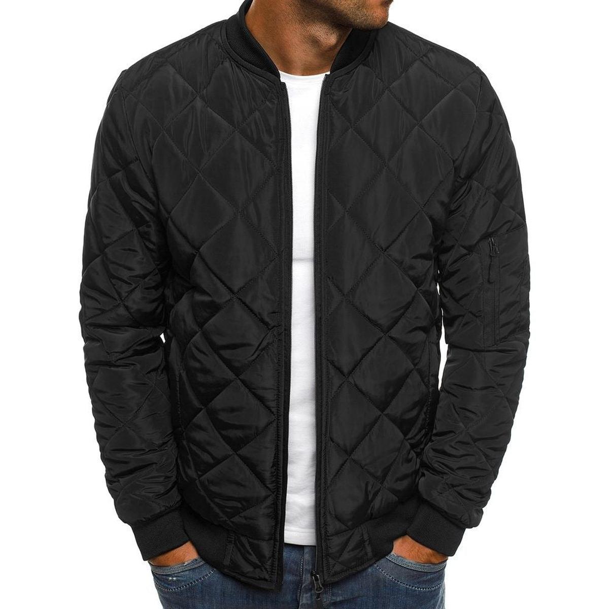 W&N™ | Quilted Regular Fit Jacket with Diamond Stitching