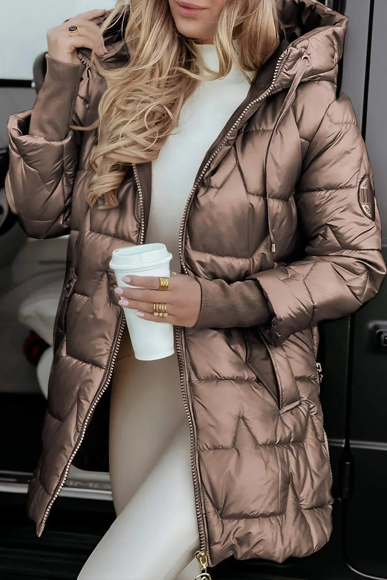 W&N™ | Elegant Winter Coat with Hood and Padding