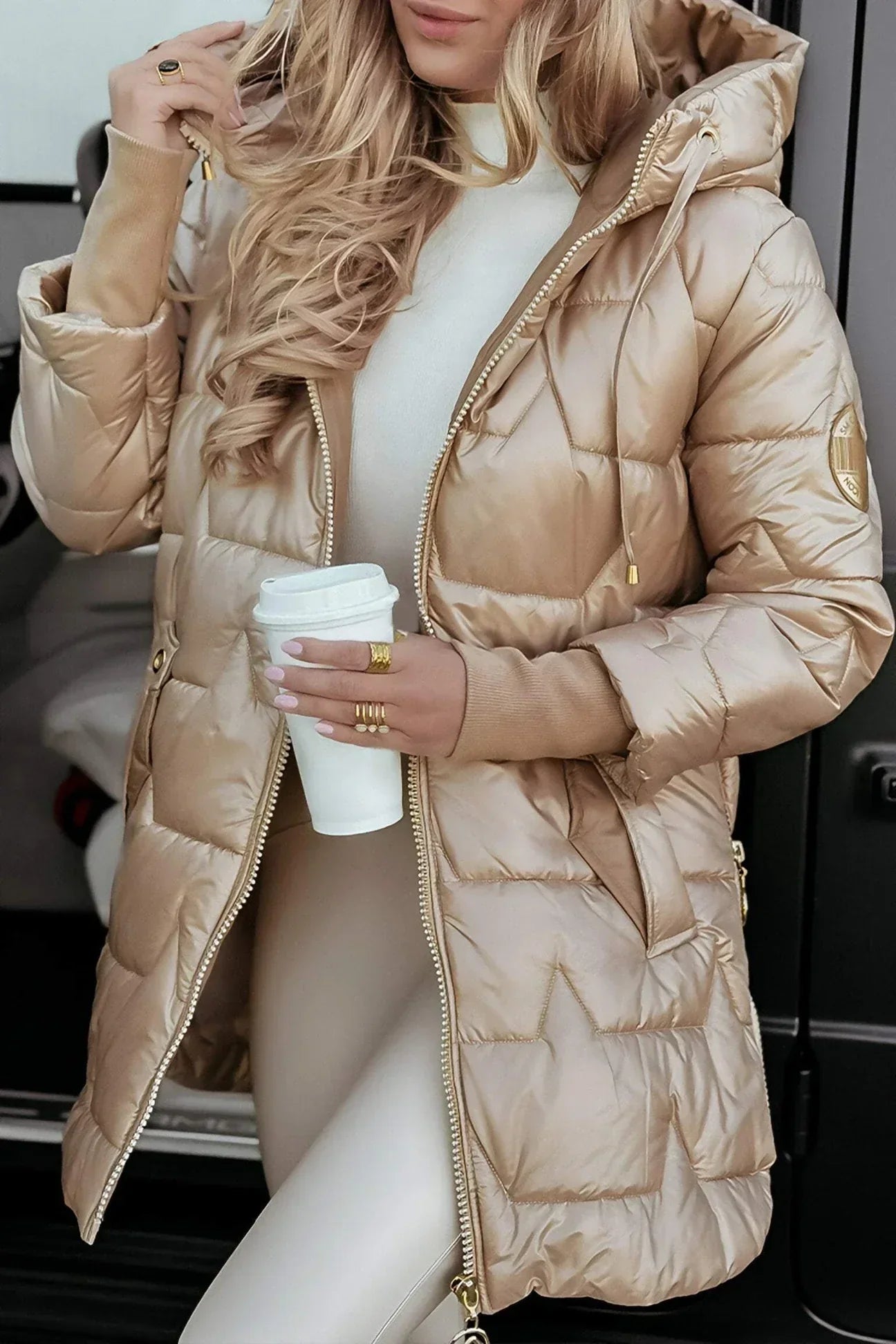 W&N™ | Elegant Winter Coat with Hood and Padding
