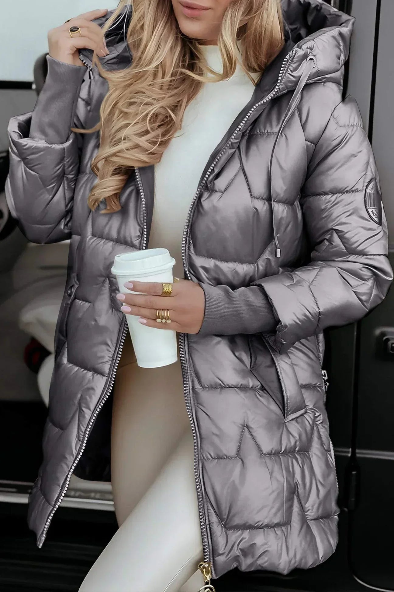 W&N™ | Elegant Winter Coat with Hood and Padding