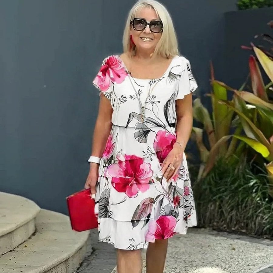 W&N™ | Graceful Floral Elegance Dress